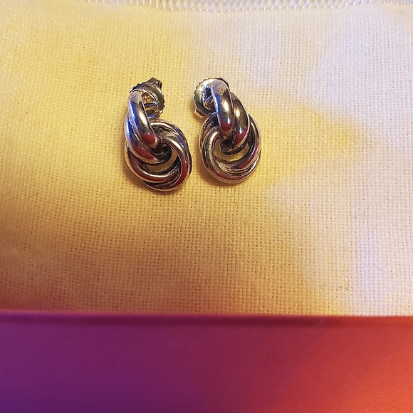 James Avery Retired Cascading Circles Ear Posts - Picture 4 of 4